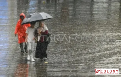 hujan lebat lebaran hari kedua