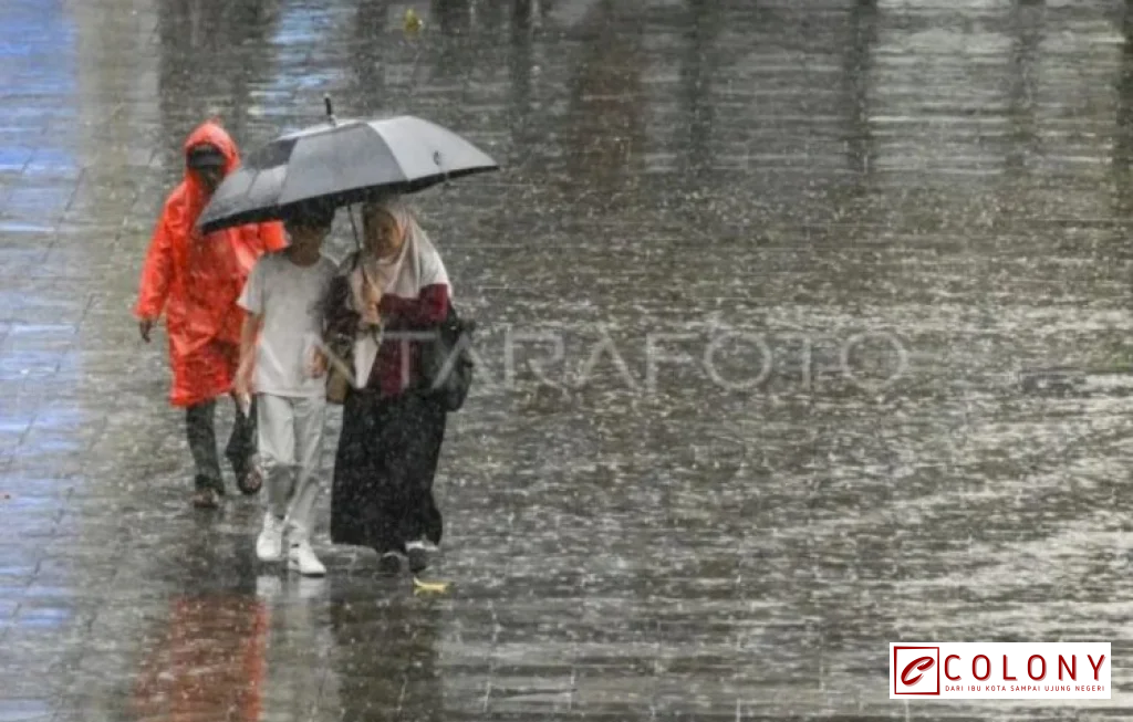 hujan lebat lebaran hari kedua