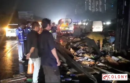 kecelakaan mobil boks tol Jagorawi