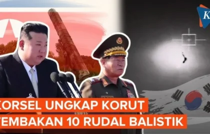 Korea Utara Tembakkan 10 Rudal