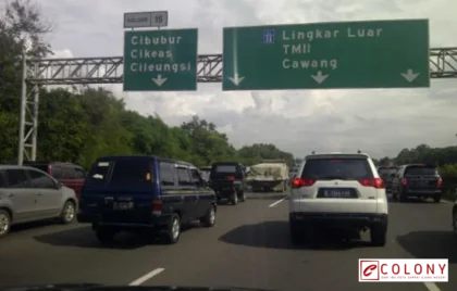 macet Tol Jagorawi arah Jakarta
