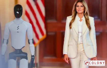 Melania Trump Jalan Bareng Robot