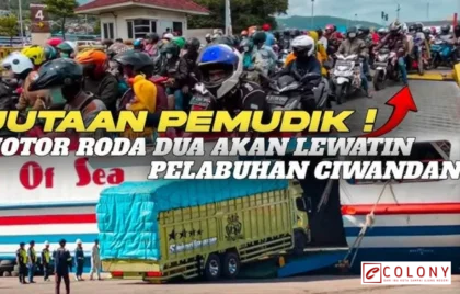 pemudik motor Pelabuhan Ciwandan