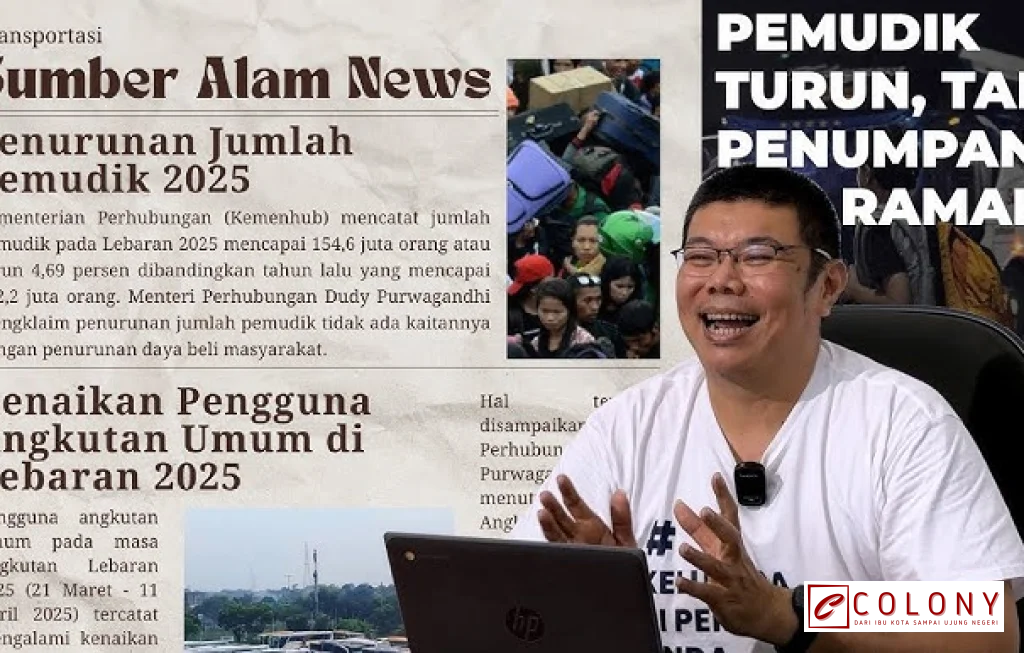 penurunan jumlah pemudik lebaran