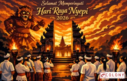 prompt AI gambar ucapan Nyepi 2026