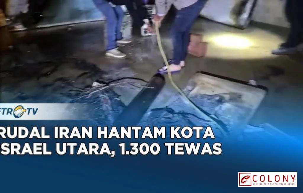 Rudal Iran Hantam Kota Israel