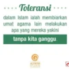 toleransi menurut islam