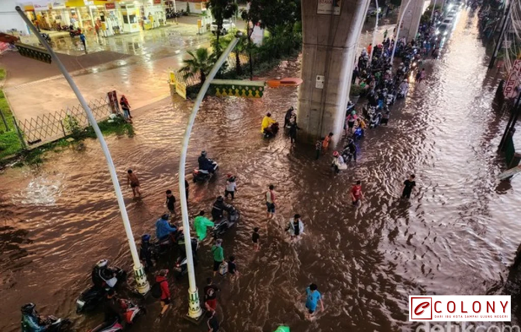 banjir Jalan Ciledug Raya Jaksel