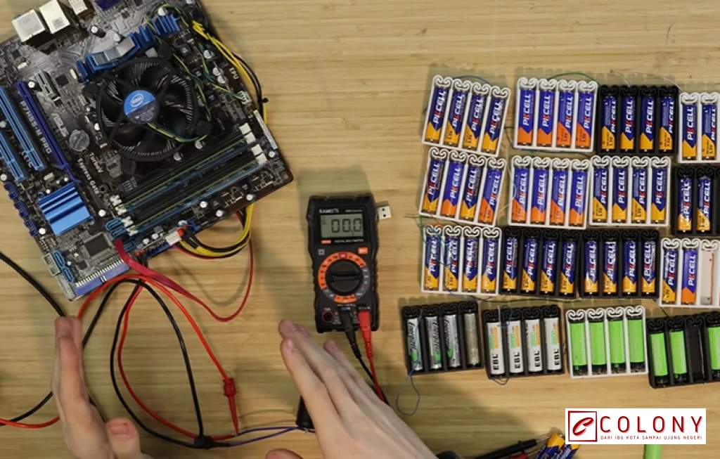baterai AA untuk menyalakan PC