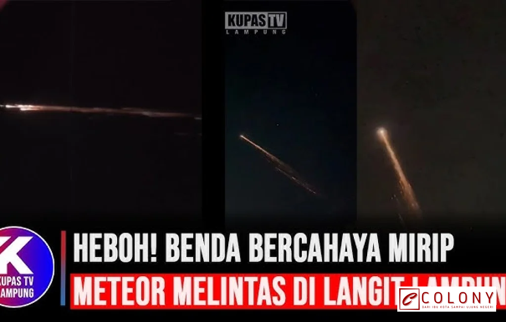 benda bercahaya di langit lampung