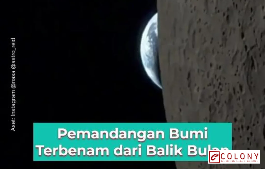 bumi tenggelam di balik bulan