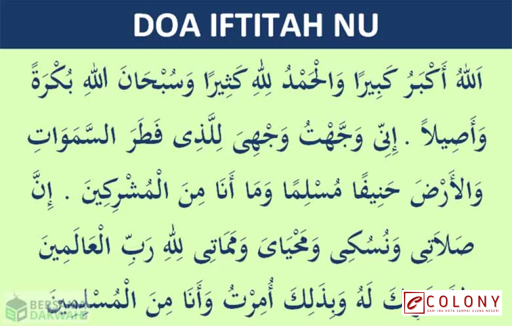 Doa Iftitah Sesuai Sunnah