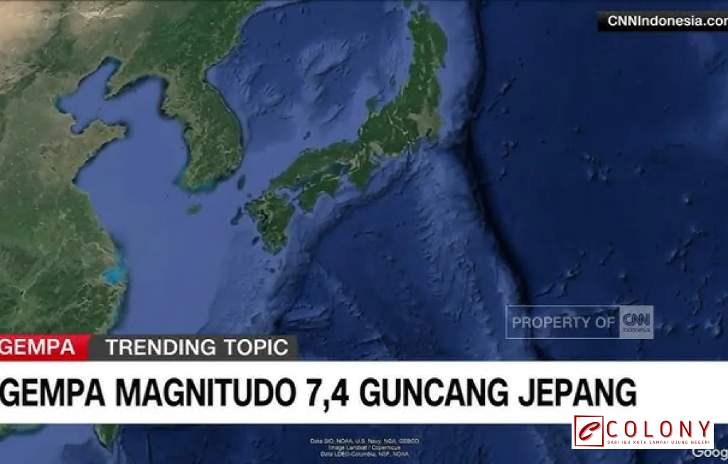 gempa jepang 7,4 magnitudo