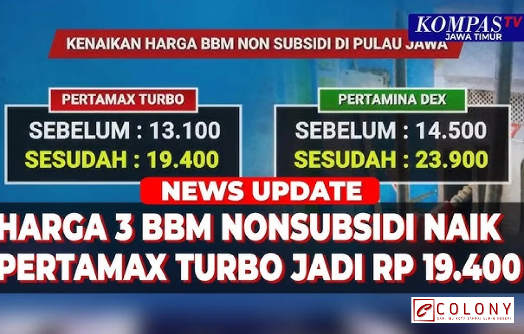 harga bbm nonsubsidi pertamina
