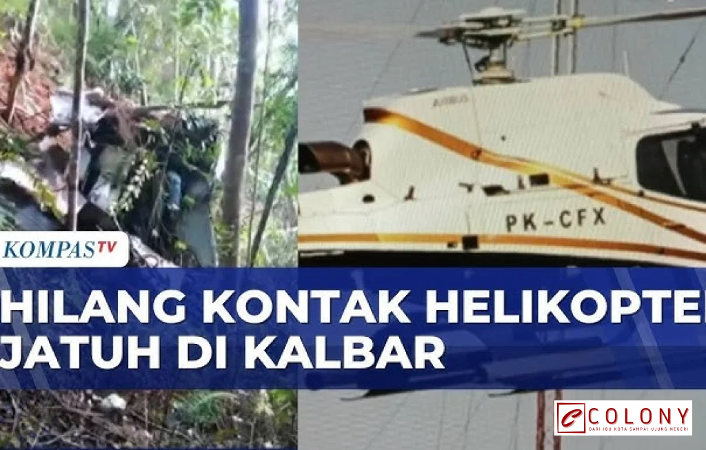 heli jatuh di kalbar