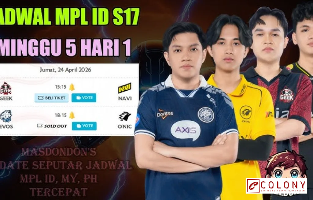 jadwal MPL ID S17 minggu ke-5