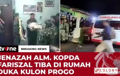 Jenazah Kopda Farizal Kulon Progo