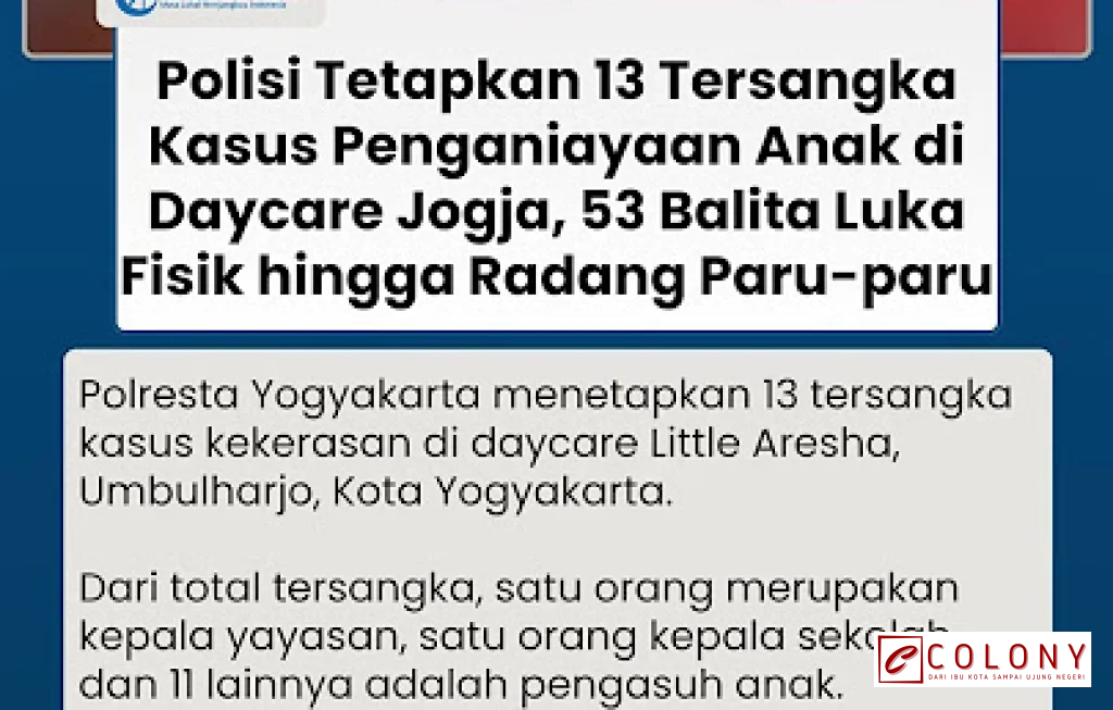 kekerasan anak daycare Jogja