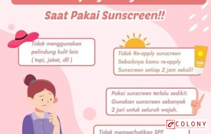 kesalahan pakai sunscreen