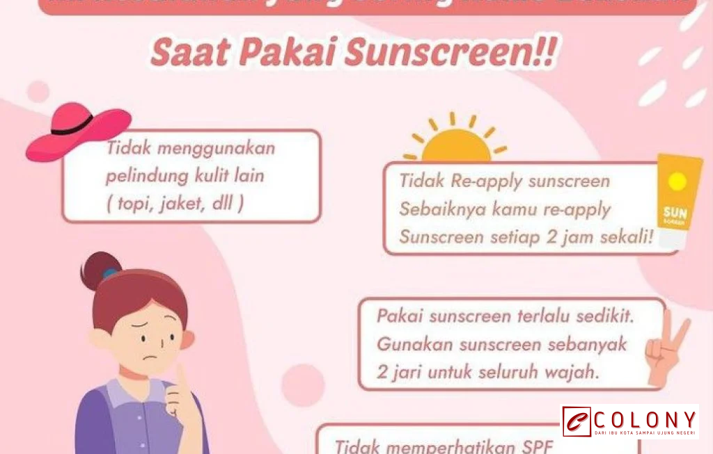 kesalahan pakai sunscreen