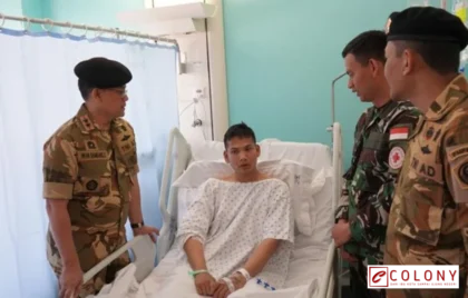 Komandan PMPP TNI jenguk prajurit luka