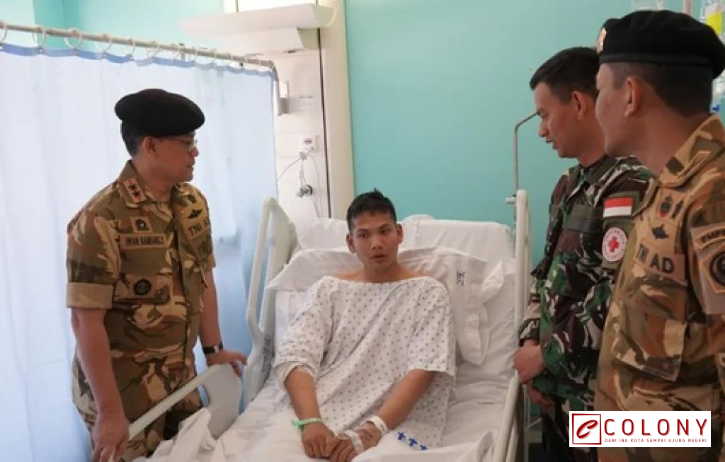Komandan PMPP TNI jenguk prajurit luka