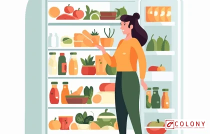 makanan di pintu kulkas