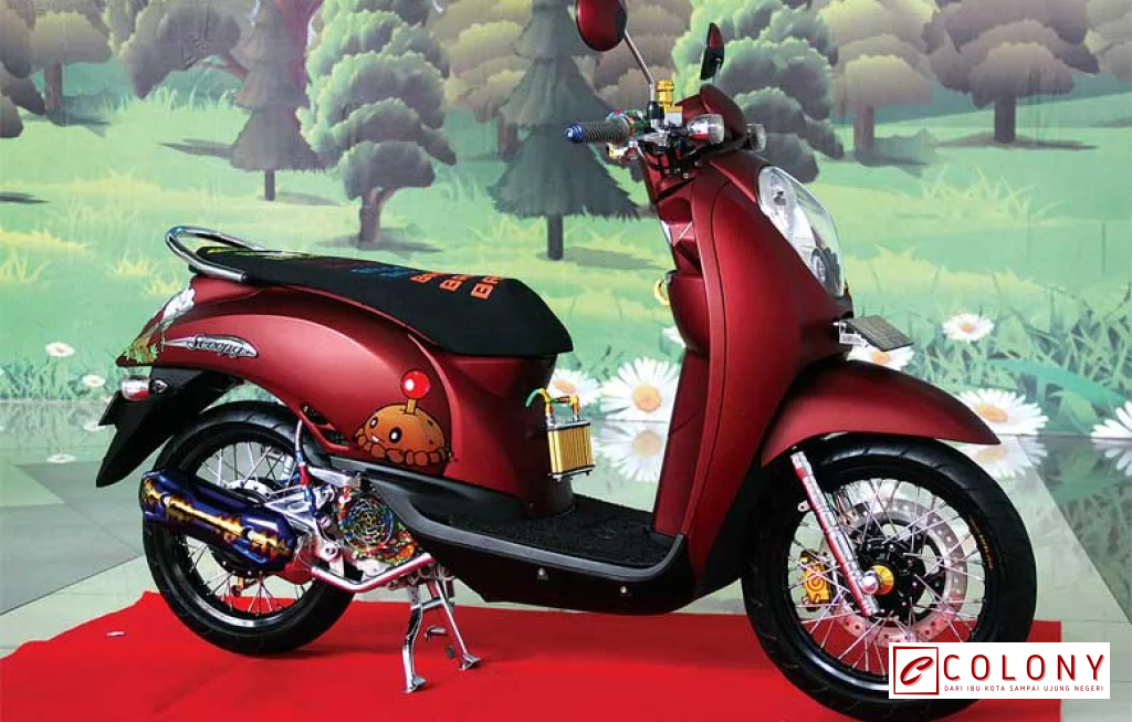 modifikasi Honda Scoopy Lombok
