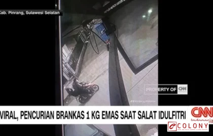pencuri brankas 1 kg emas