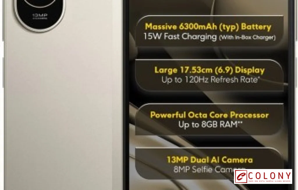 Poco C81 baterai 6300 mAh