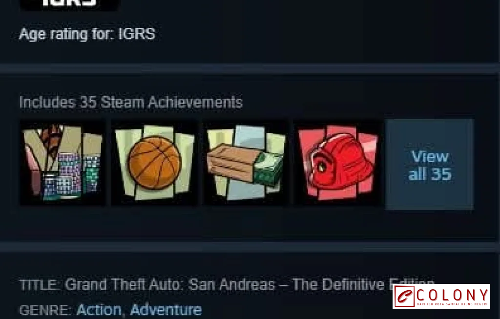 rating game Indonesia IGRS