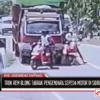 Truk Tabrak Motor di Sidrap